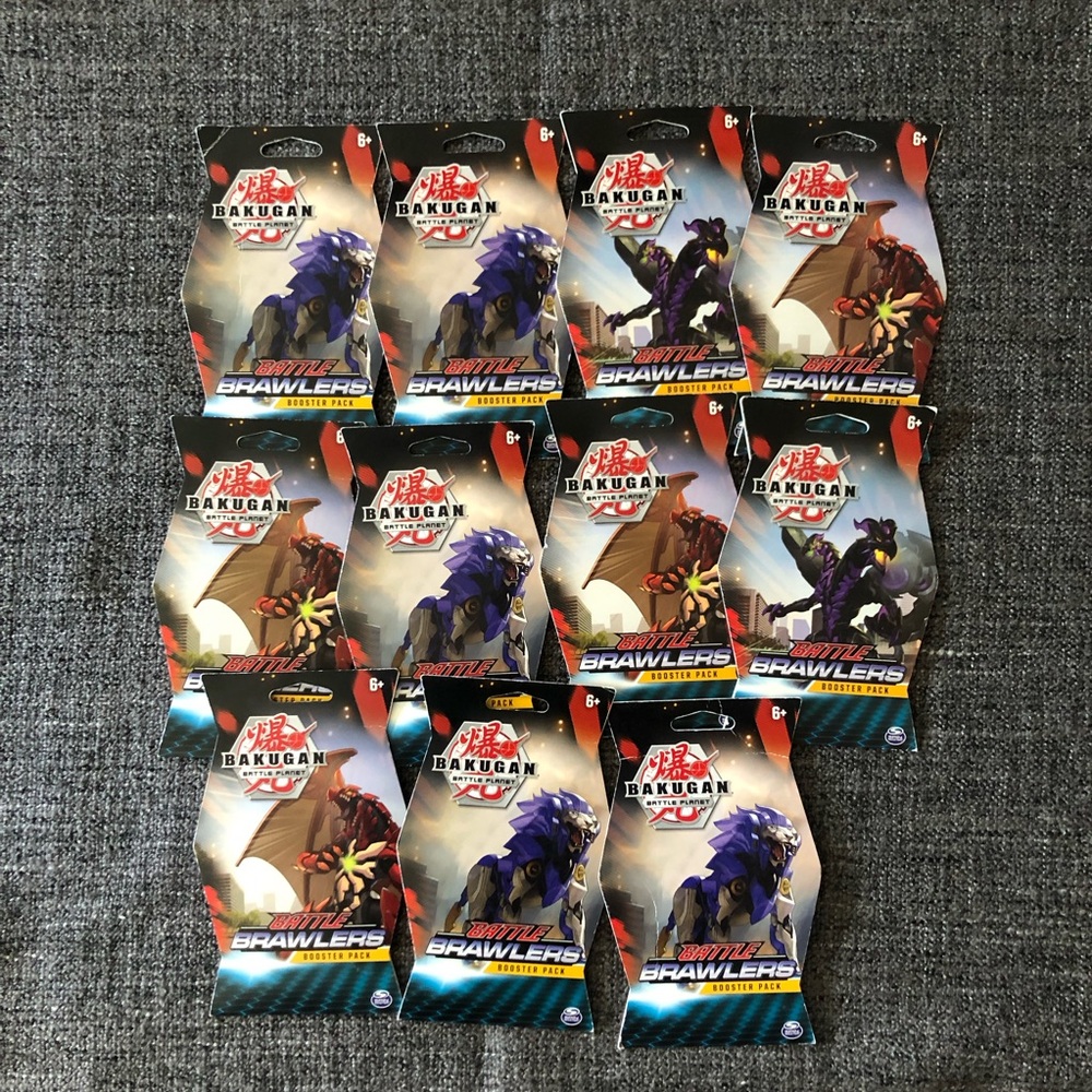 Lot of 11 Bakugan Battle‎ Planet Battle Brawlers Booster Packs Brand New Cards